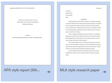 Finding Mla And Apa Templates In Ms Word From The Research Desk