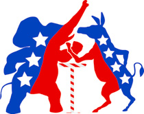 Democratic Republican Parties Arm Wrestling Clipart